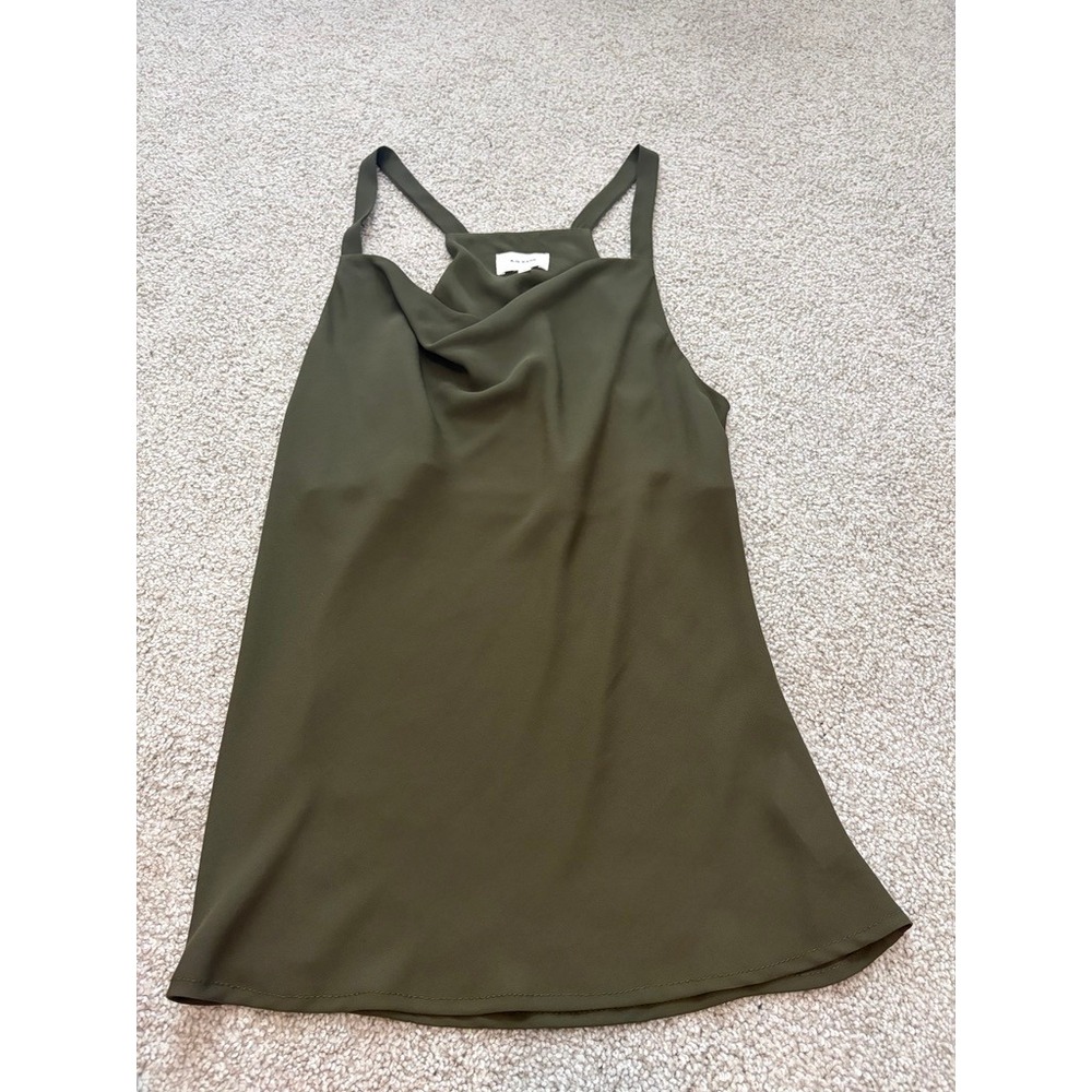 RG Kane Womens Olive Green Cowl Neck Sleeveless Camisole Top R61709 Small